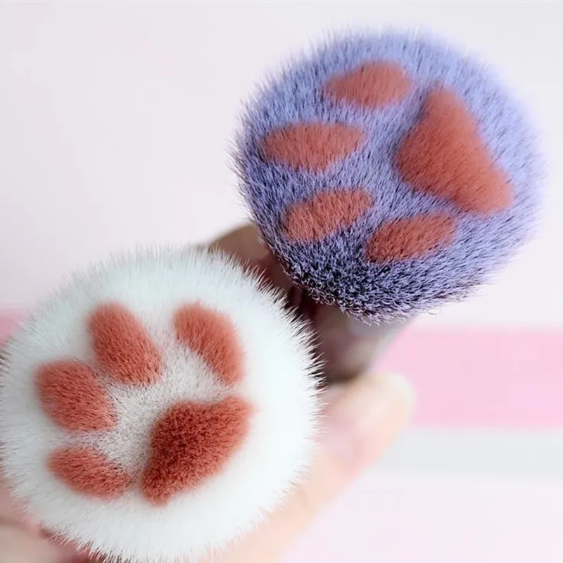 Новый кошачий коготь Кисть для макияжа кисть полировки вентилятор контурная