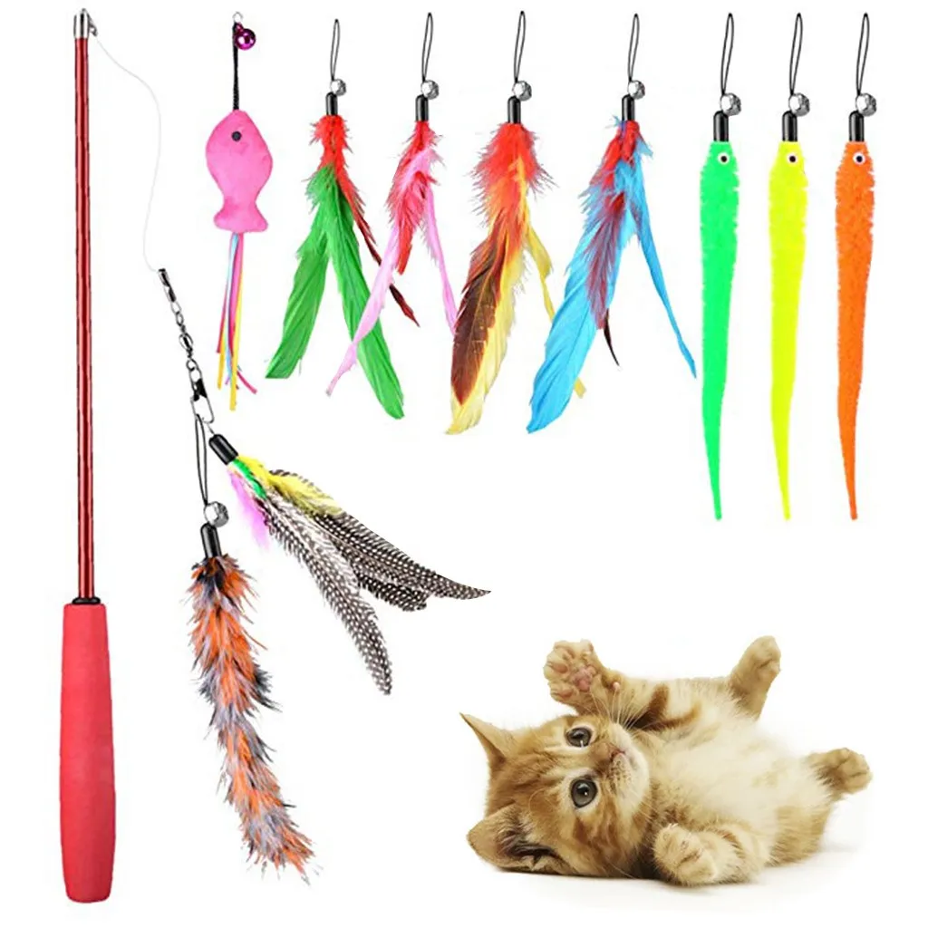 

2019 New Pet Toy Multicolor Wear-Resistant Interactive Toy Fish 10PCS/Set #NN11