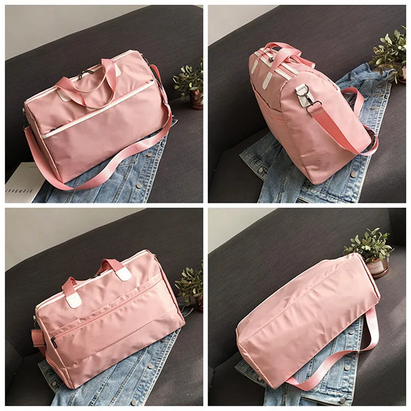 Jiessie&Angel Gym Bags For Women Outdoor Sports Training Bag Package Yoga Handbag Lady Dry Wet Separation Shoes Bags Luggage Bag