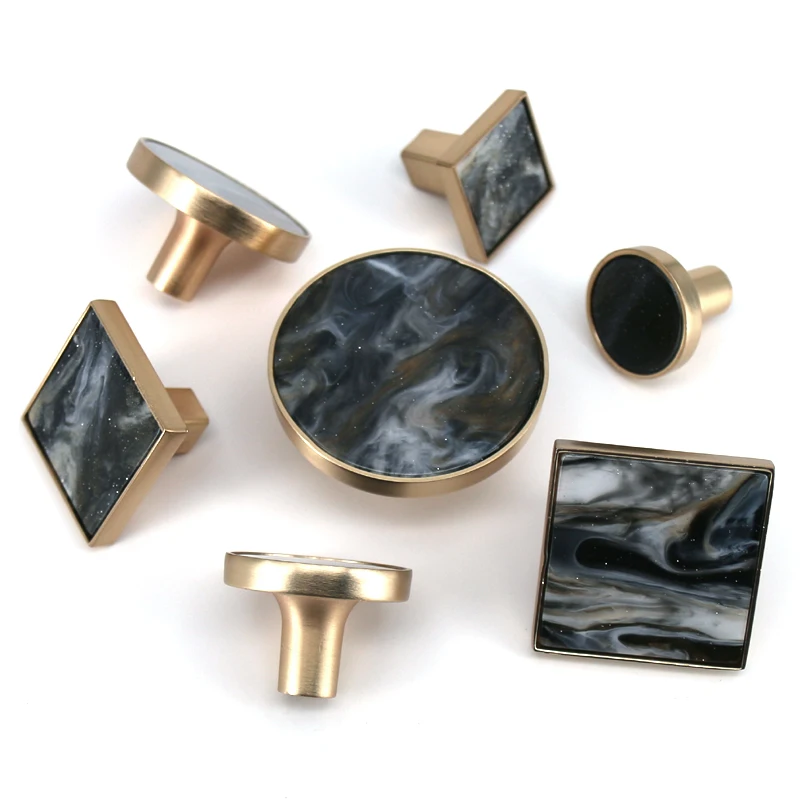 1 х ручки для шкафа из мрамора и цинкового сплава новая ручка выдвижного ящика