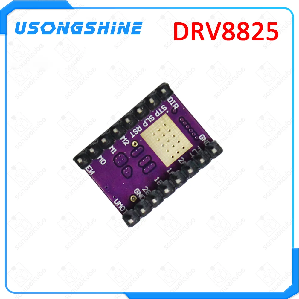 10 шт./лот, StepStick 8825 DRV8825, драйвер шагового двигателя, модуль, перевозчик, Reprap, 4 слоя, PCB RAMPS 1,4+ 10 шт., радиатор, часть, 3D принт