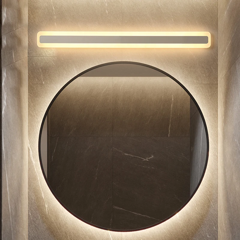 

Modern wall lights led mirror light 8W 10W waterproof wall lamp fixture AC 110-240V Acrylic wall mounted bathroom lighting