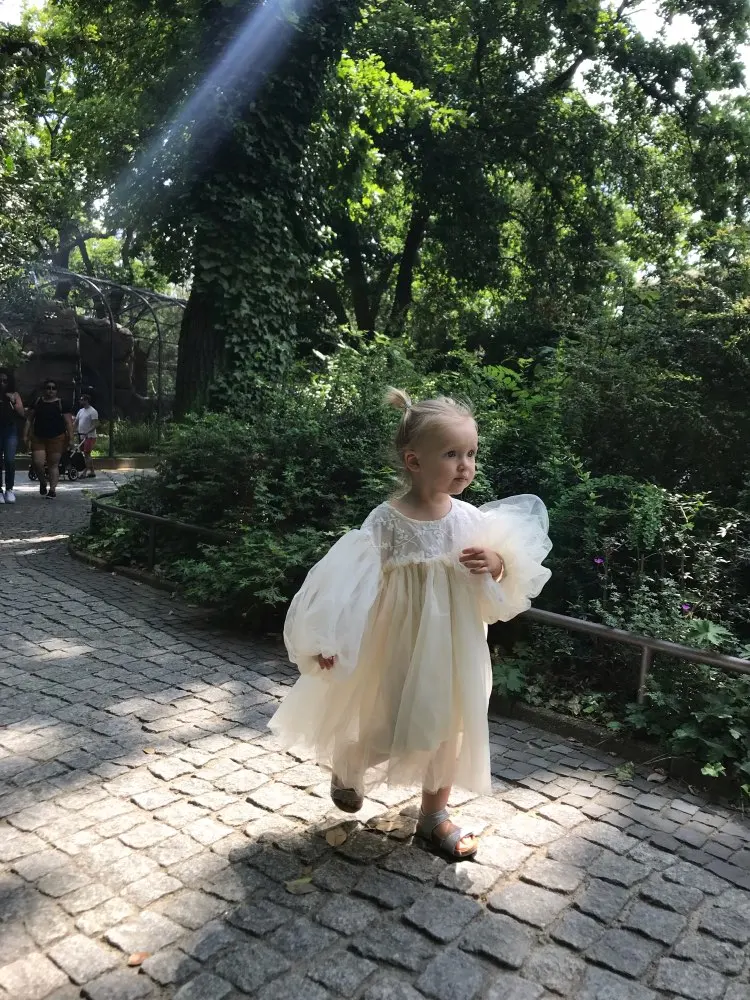 Новые детские платья для девочек; весенние вечерние платья принцессы для маленьких девочек; газовое платье; одежда для маленьких девочек