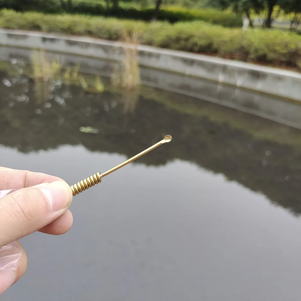 HORNET Премиум латунная спиральная форма металлическая табак ложка нюхатель храп