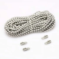 plastic blinds beaded chain cord vertical roman roller shade blind ball chain repair with 2pcs connector clips grey