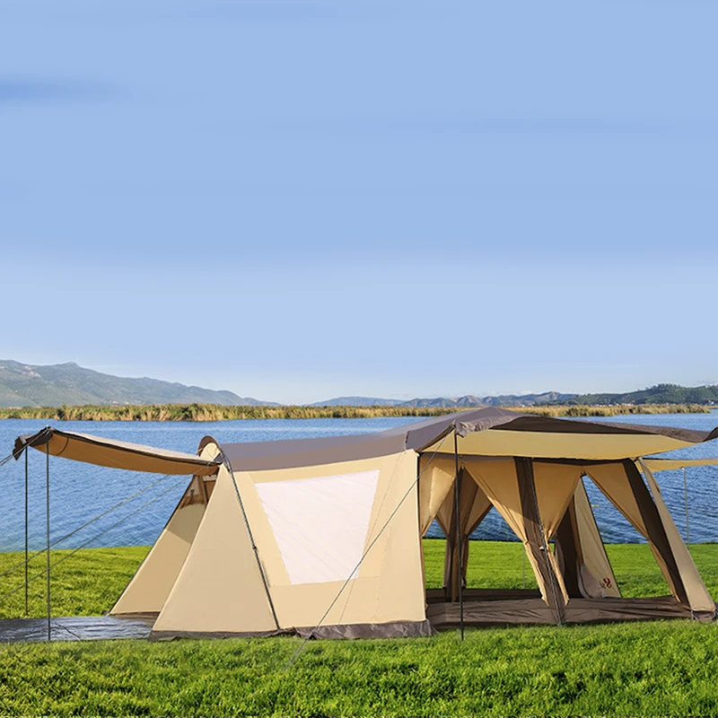 

Роскошные туристические палатки на 8 человек, водонепроницаемая семейная автоматическая палатка с 2 спальнями
