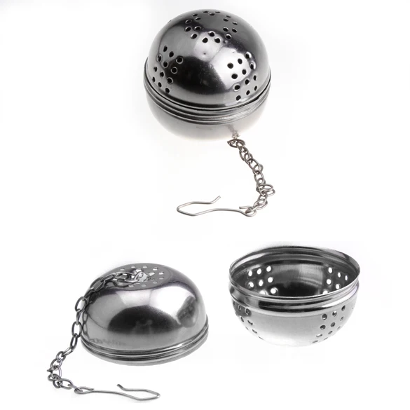 

Stainless Steel Teakettles Infuser Strainer Egg Shaped Tea Locking Spice Ball Tea Infuser Mesh Filter Home Kitchen Tools