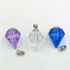 5 шт. 23*13 мм стеклянная подвеска в виде Вейла, Хрустальная подвеска флакон духов формирование микрорельфа имени на рисе художественные талисманы ручной работы, ювелирные изделия diy