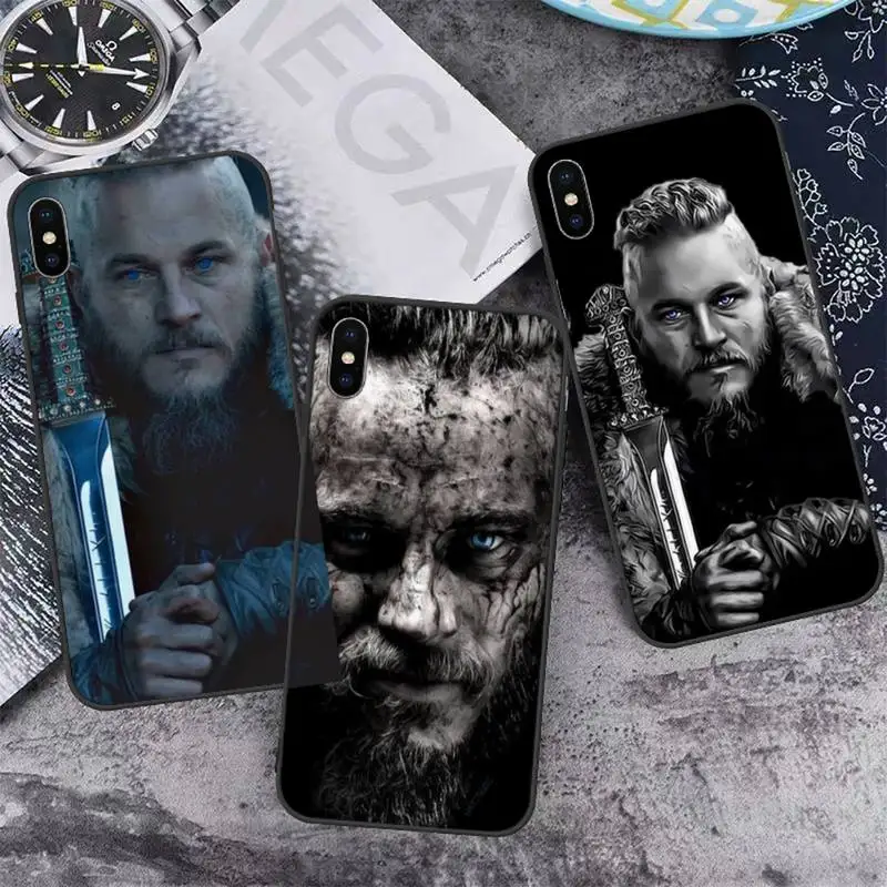 

Ragnar Lothbrok Vikings Phone Case for iPhone 11 12 13 pro XS MAX 8 7 6 6S Plus X 5S SE 2020 XR mini