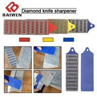 3pcs mini diamond sharpening hone set stone whetstone block kitchen knife sharpener 200300400 grit grinding tools accessories