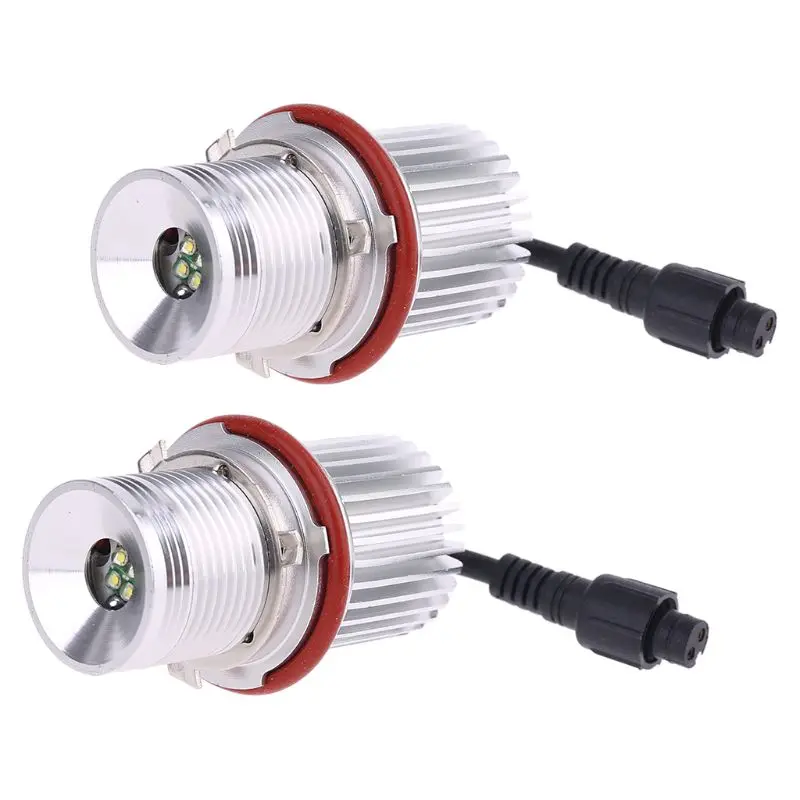 

2x Error Free 40W LED Angel Eyes Halo Ring Lights Marker Bulb for bmw E39 E60