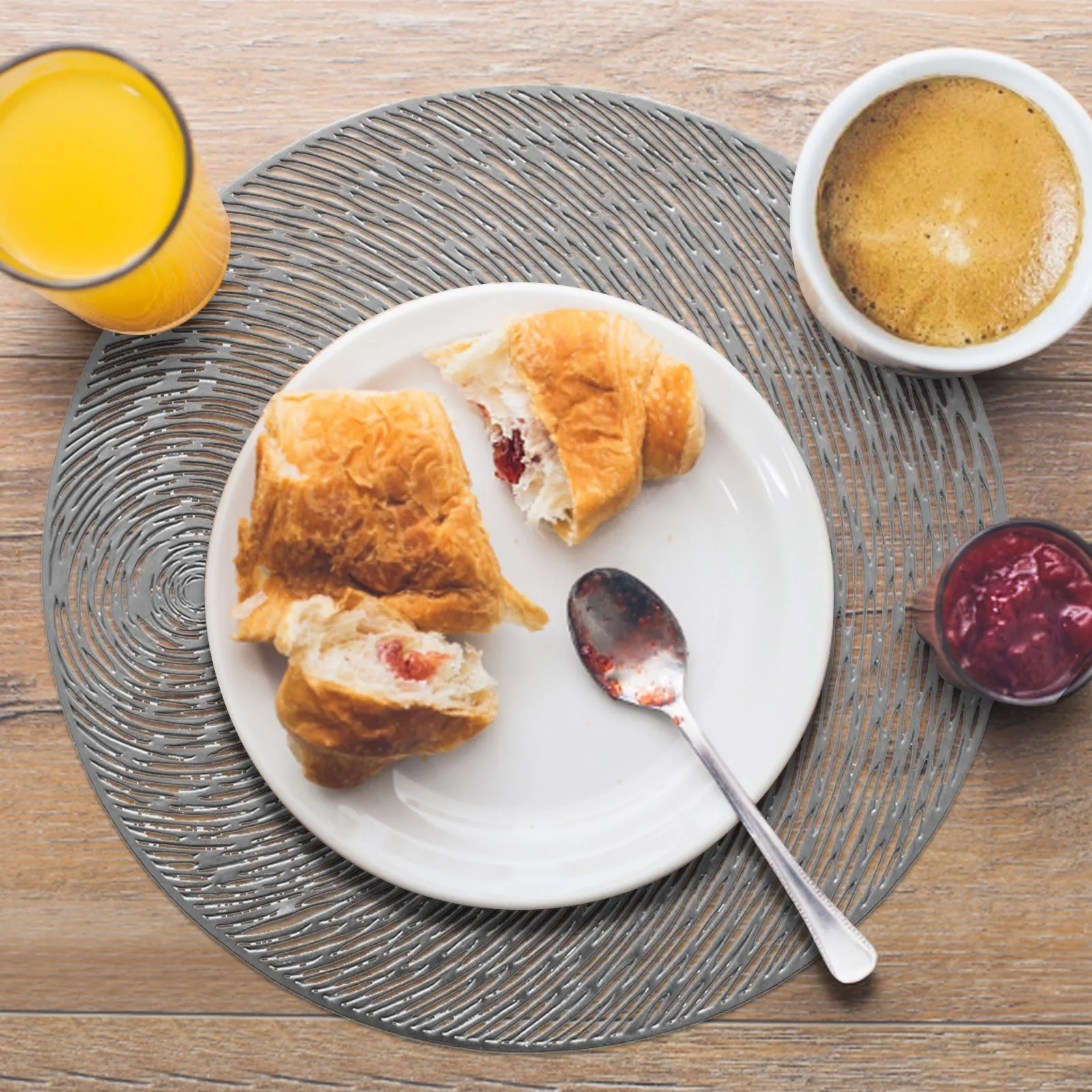 38 см Круглый термостойкий виниловый коврик для посуды и столовых приборов, подставка под напитки, противоскользящая держатель горшка, коврик для стола, кухонные аксессуары Nordic on.