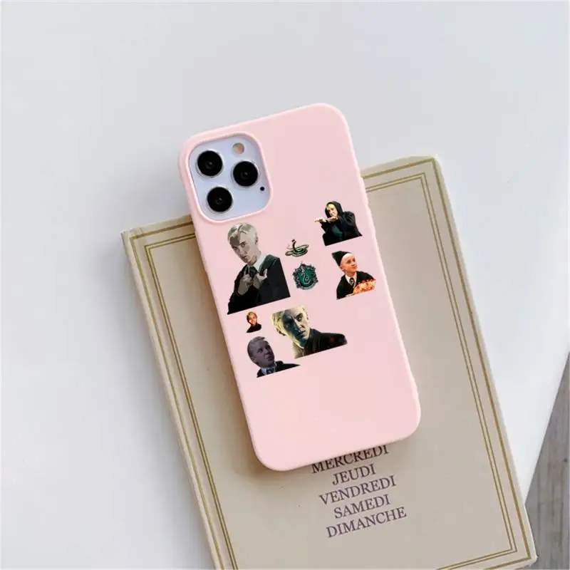 

Draco Malfoy article design Phone Case Candy Color for iPhone 6 6S 7 8 11 12 XS X SE 2020 XR mini pro Plus MAX funda