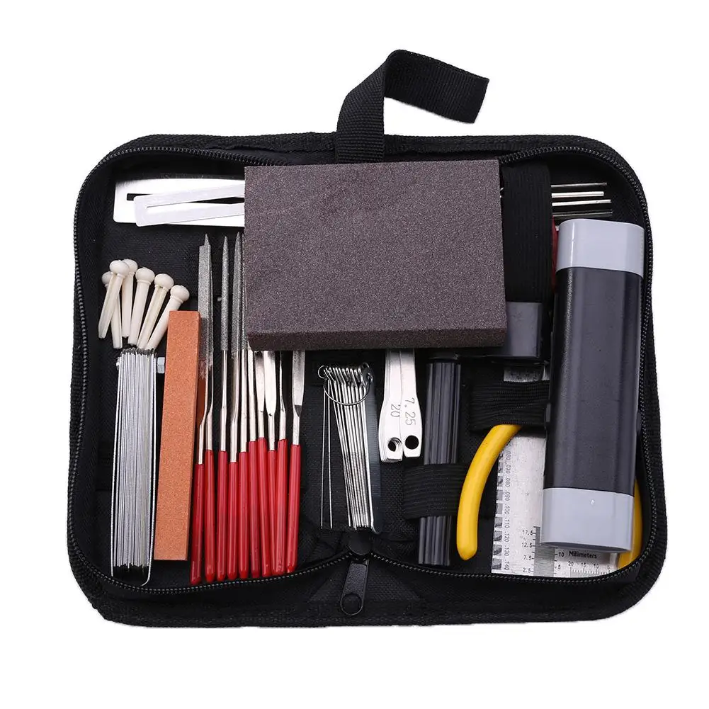

Guitar Repair Maintenance Accessory Tool Set Necessary String Instruments Cleaning Gadgets Guitar Toolkit with Grinding Ruler