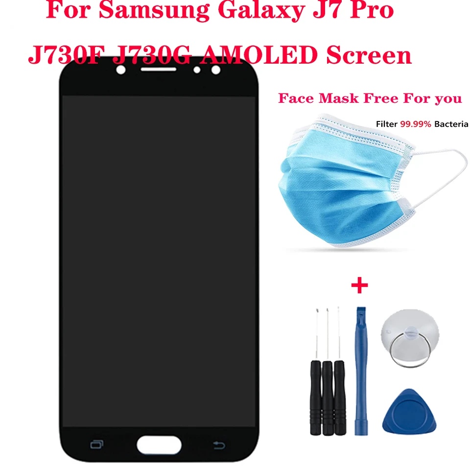 ЖК дисплей с сенсорным экраном и дигитайзером в сборе для Samsung Galaxy J7 Pro 2017 J730