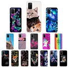 Чехол для Samsung Galaxy A02s A025F, 6,5 дюйма, мягкий силиконовый чехол из ТПУ для Samsung A 02 S, чехол с мультяшным цветком, задняя крышка