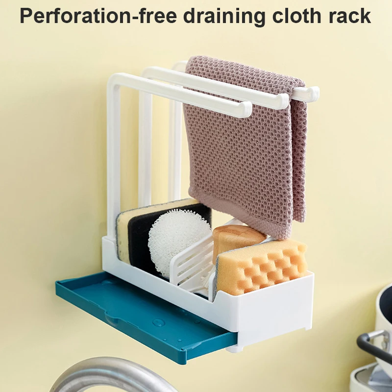 

Стеллаж для мыла кухонная полка для раковины, настенный, стойка для хранения губок, дренажная скоба, сушка, шкаф-органайзер для кухни, принад...