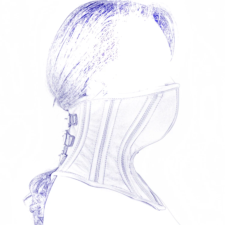 Slave Косплэй высокие кожаные ботинки осанки колье растяжения в готическом стиле с