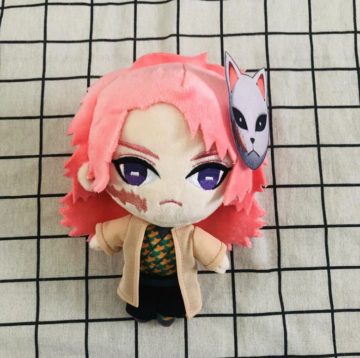 Demon Slayer-peluche de Kimetsu No Yaiba, mu&ntilde;eco de peluche de Anime, Rengoku, Shinjurou, coj&iacute;n, almohada, regalos de cumplea&ntilde;os, 20cm-4
