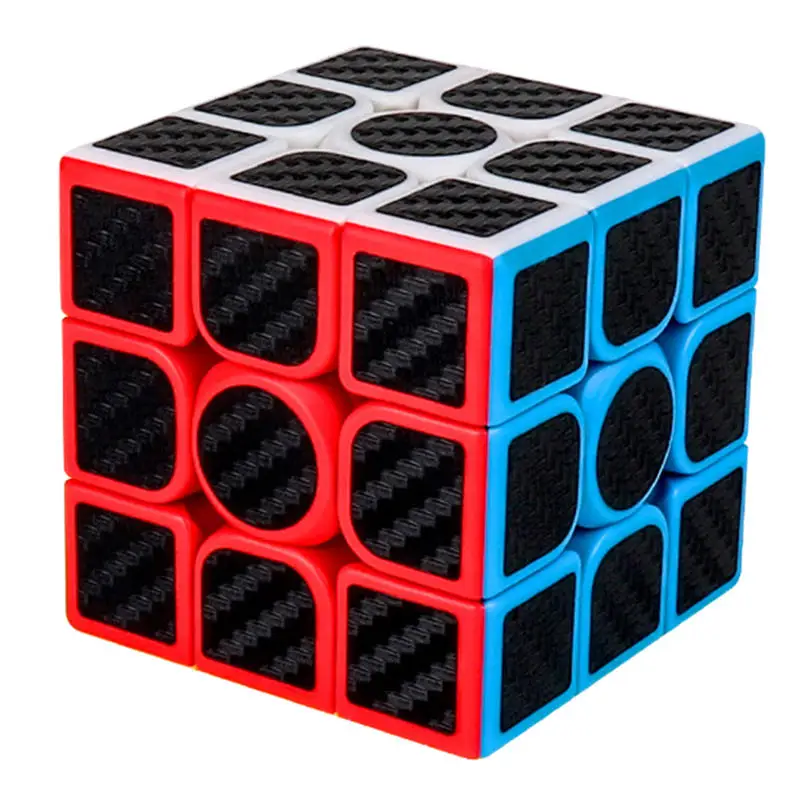 MF8830 Cubing класс углеродного волокна куб колеса Смешные витой волшебный куб головоломка игрушка для Challange-красный - Цвет: Красный