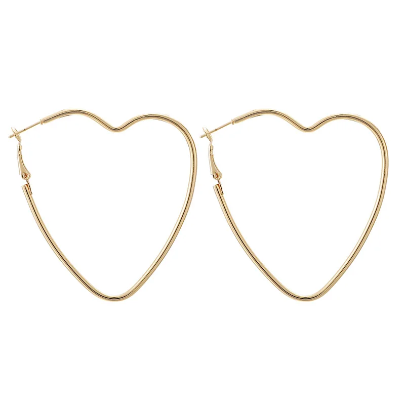 Импортные товары Новые универсальные серьги-гвоздики из сплава в форме сердца