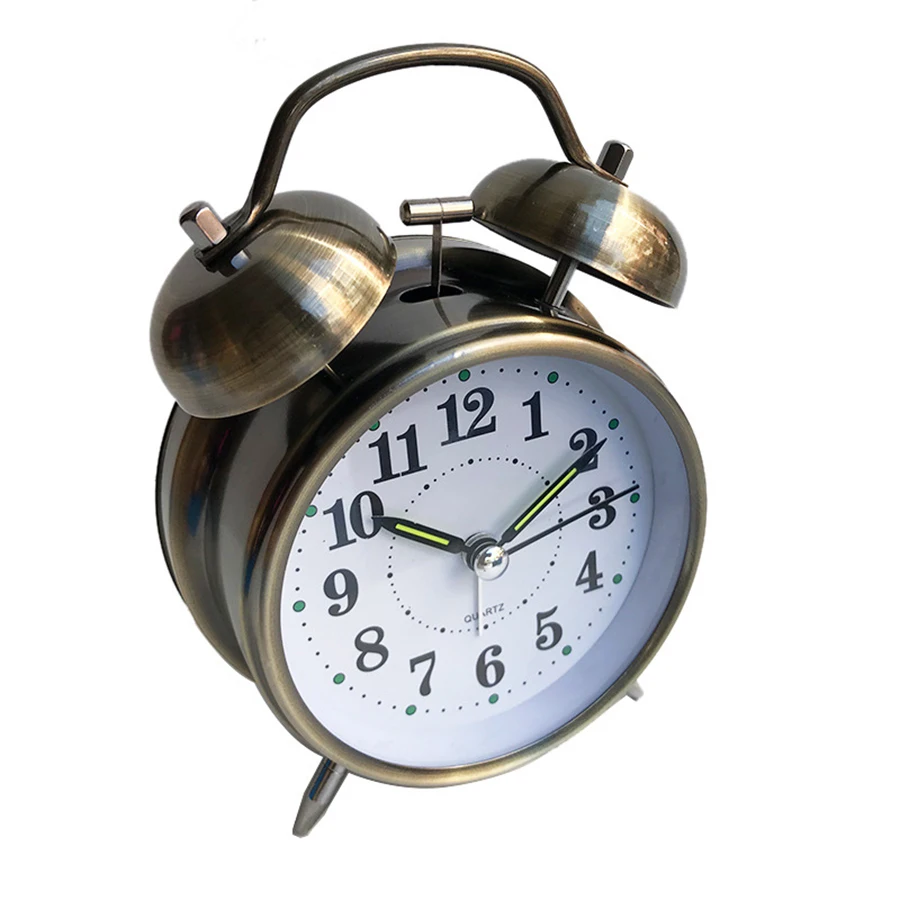 Часы-Будильник металлические в винтажном стиле | Дом и сад