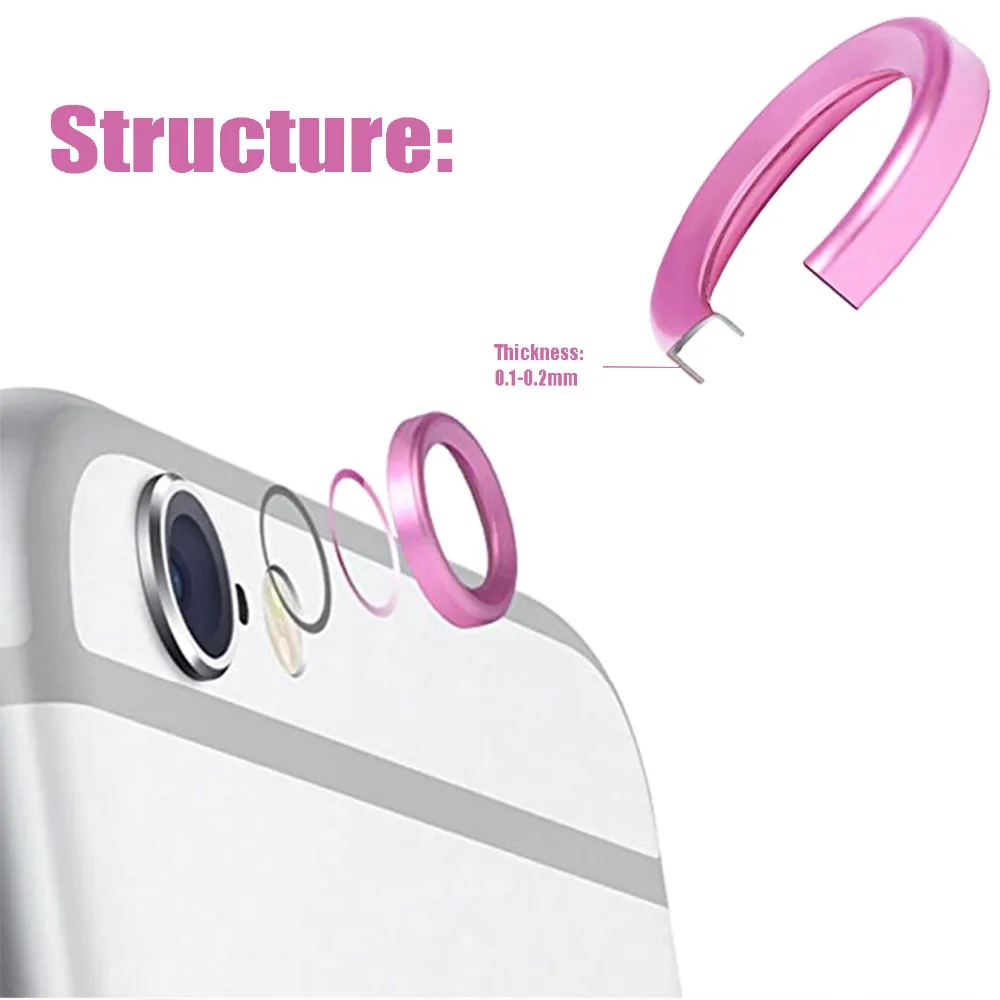 Besegad металла задней камеры кольцо защитный круг крышка объектива протектор