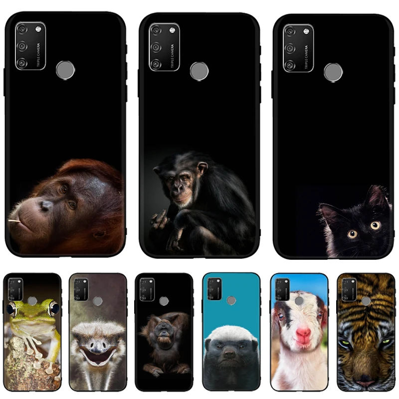 

Cute Animal Case For Huawei Honor 9A Phone Case For Honor Play 9A Case Silicon Soft Tpu Back For Huawei Honor 9A 9 A Case Black