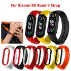Ремешок силиконовый для Xiaomi Mi Band 6, сменный Браслет Для Xiaomi Band 6 Mi Band 6, Цветной силиконовый браслет