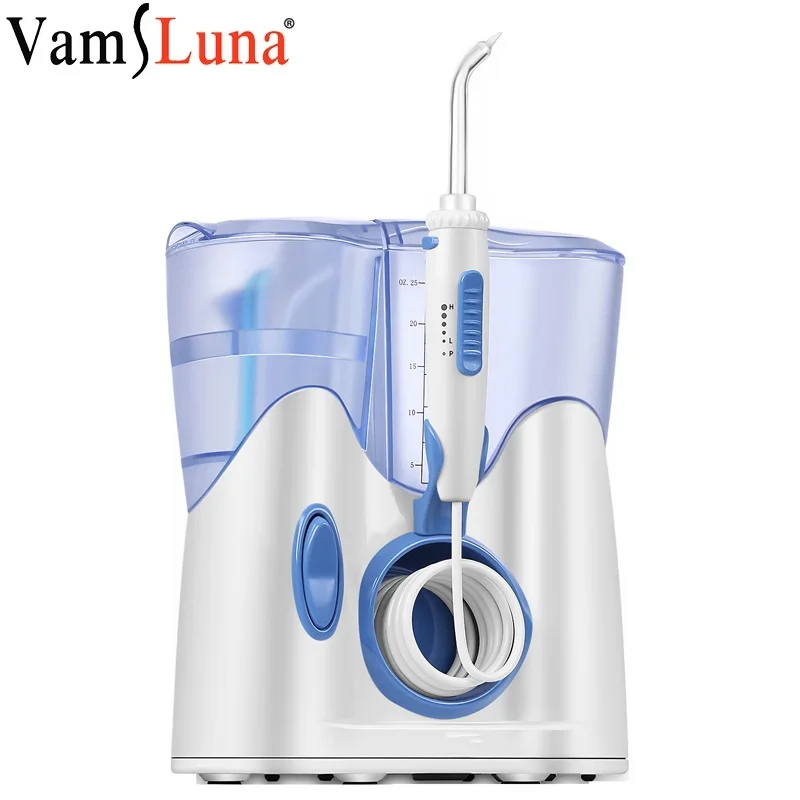 Зубная Вода Flosser для чистки зубов с 12 многофункциональными наконечниками и 800 мл