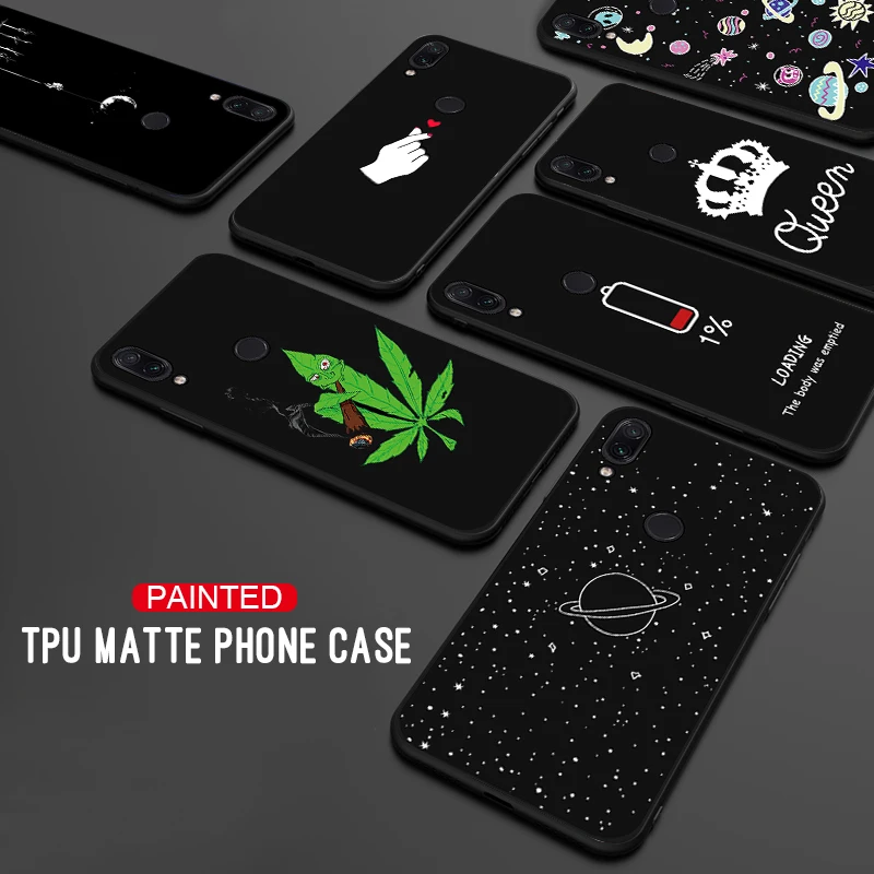 Silicon Soft TPU Matte Case For Xiaomi Redmi K20 Pro Note 7 6 5 Plus 7A 6A 5A 4X S2 Pattern Cover Shell |