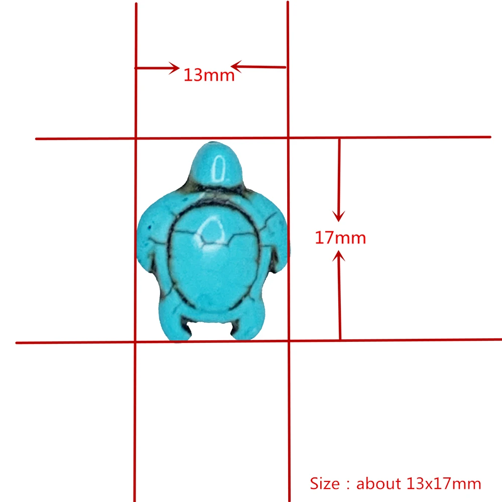 Бирюзовые бусины для изготовления ювелирных изделий резные в виде морской