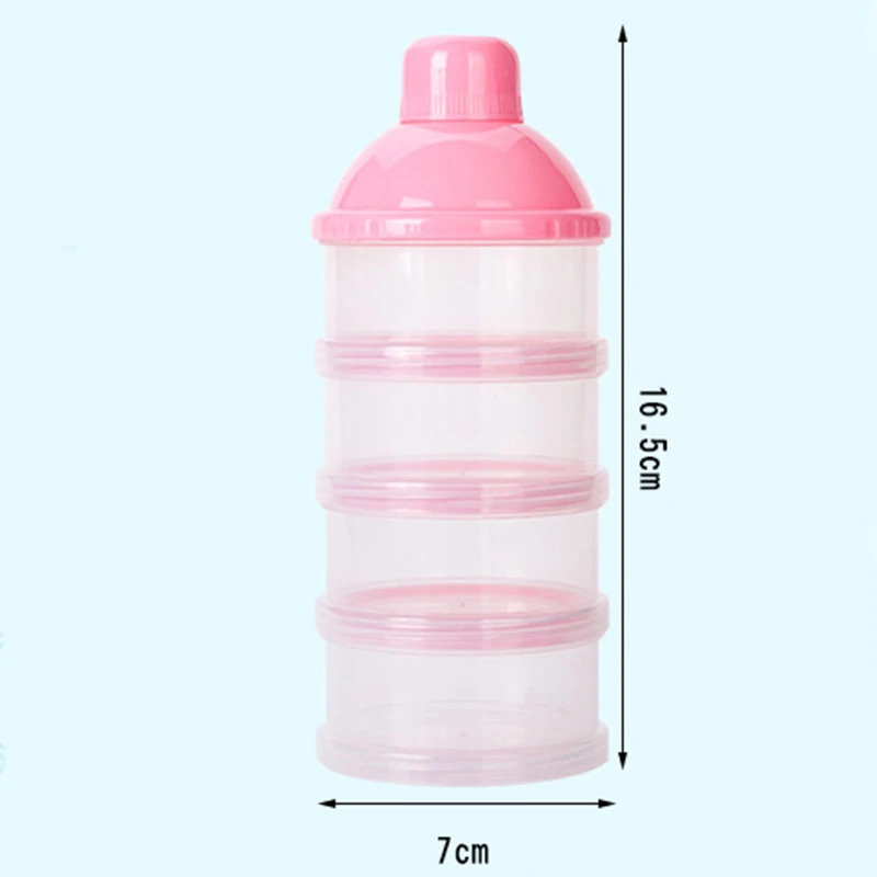 

Baby Milk Powder Formula Dispenser Feeding Food Container Storage Feeding Box Toxic-free for Infant Kids Four Grids Bottle Box