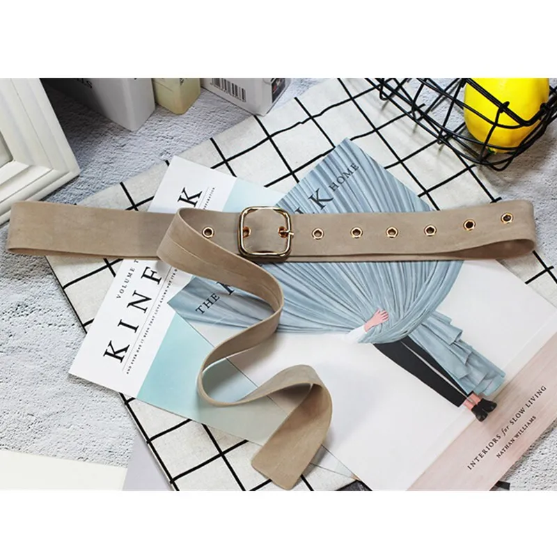 

Long Velvet Belt for Women Knot Waistband Square Knot Black Waistband Buckle Decorate belts Sweater Belt Waist Seal Tide