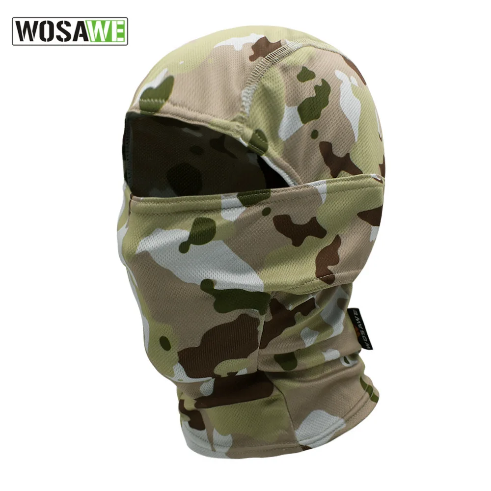 Камуфляжная Балаклава WOSAWE маска на все лицо для военных игр езды велосипеде