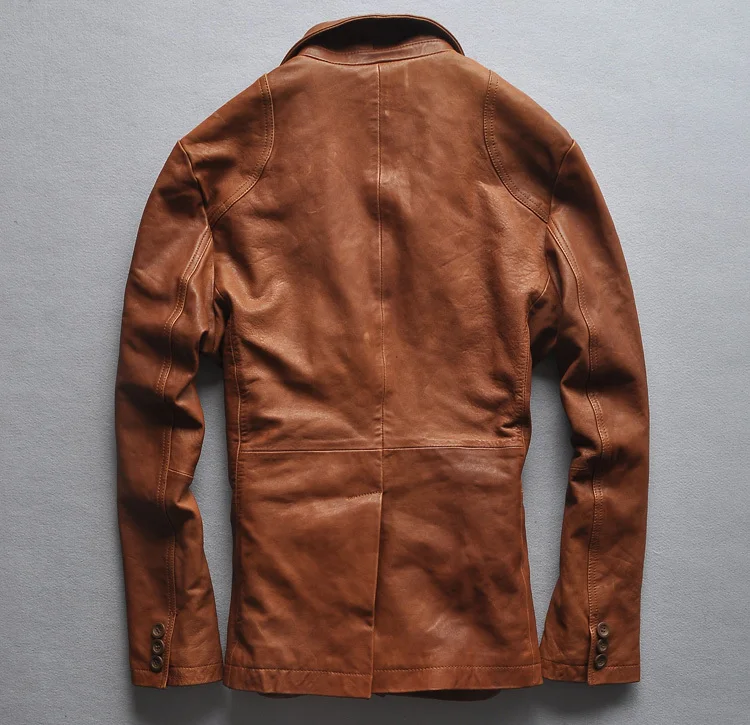 Итальянский приталенный винтажный пиджак с четырьмя карманами