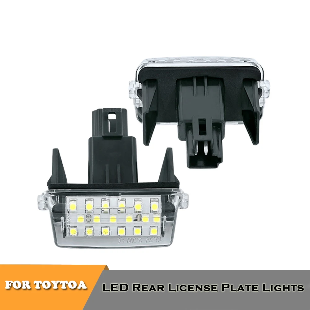 Светодиодные задние фонари номерного знака для Toyota Auris Avensis Camry Corolla Highlander Noah Prius Vios