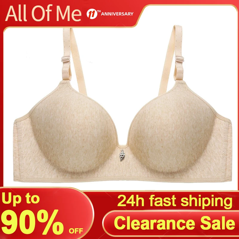 Удобный бюстгальтер пуш ап без косточек нижнее белье однотонный женское