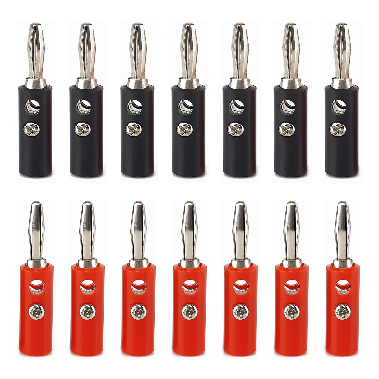 Для 4 мм аудио динамика винт банан штекер разъем красный черный винтовой Тип