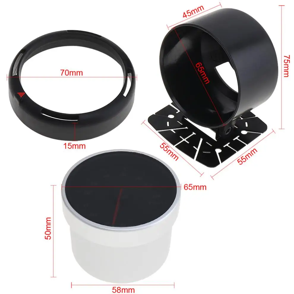 60 мм 12 в 64 подсветка светодиодный индикатор напряжения для автомобиля датчик