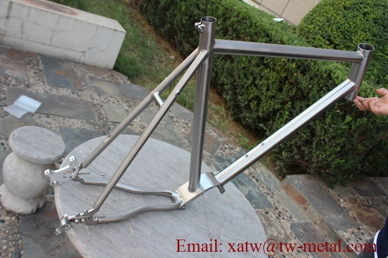 titanium MTB bike frame with sliding dropout Ti mtb Bafang gear box | Спорт и развлечения