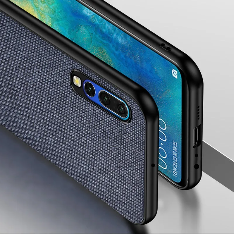 leather cloth texture silicone soft frame back cover case for huawei p30 pro case for huawei p30 lite capa ultra slim shockproof free global shipping