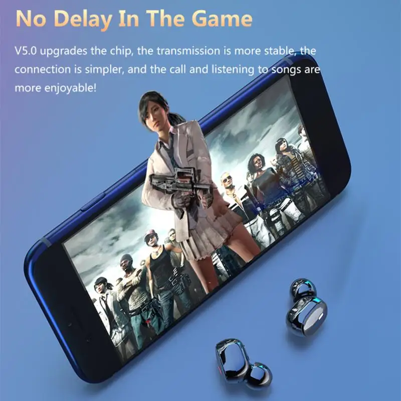 Новые беспроводные наушники Bluetooth 5 0 TWS HIFI Mini In ear Sports водонепроницаемая гарнитура