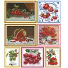 Наборы для вышивки крестиком ручной работы Cherry  tomato 11CT 14CT Набор для вышивки с напечатанным рисунком DMC на ткани
