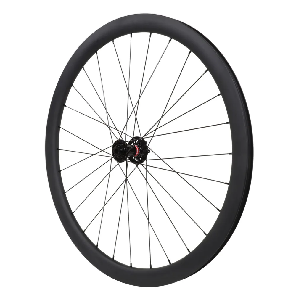 Icanbikes Быстрый светильник 700C Углеродные колеса 40 мм clincher бесщеточный готовый