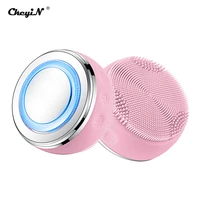 ckeyin 4 modes facial therapy face massager cleansing brush skin care tool face lifting tighten for lady beauty with led light