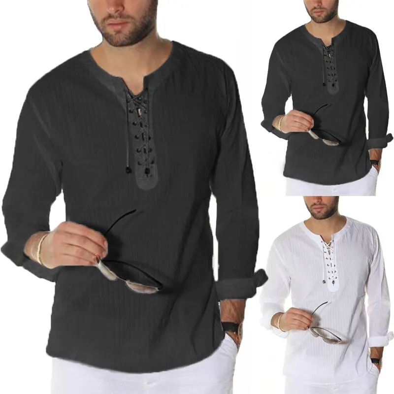 HEFLASHOR 2019 большие размеры мужские повседневные футболки с длинными рукавами