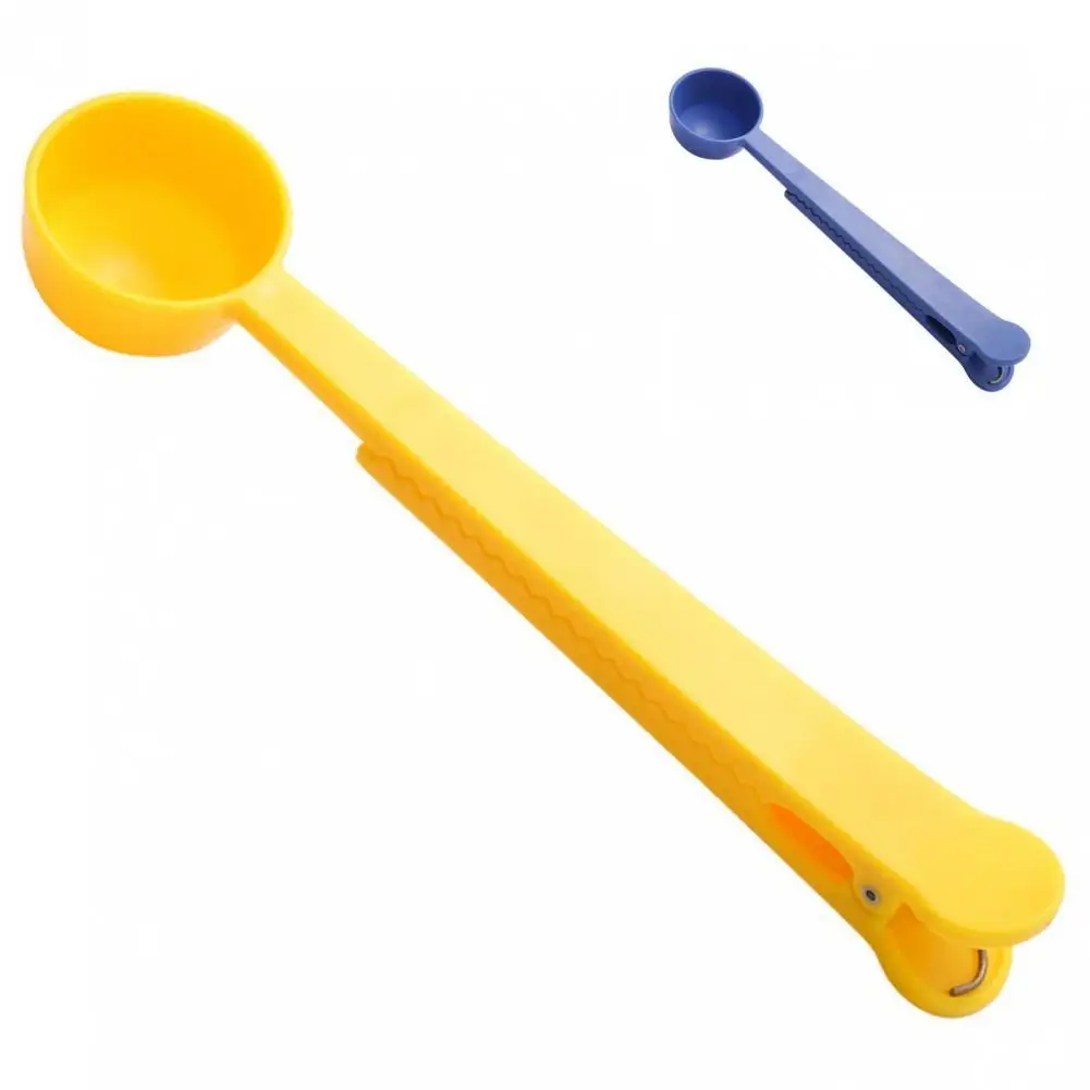 

Easy Clean Solid Color Portable Versatile Measuring Spoon Clip for Cafe