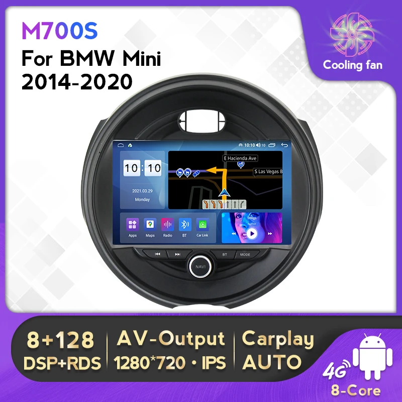 

Автомобильный мультимедийный проигрыватель на Android 11 HD с GPS-навигацией для BMW MINI COOPER F54 F55 F56 F60 2015-2019 2din без DVD