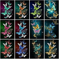 full square round drill diamond painting butterfly cross stitch 5d diamond embroidery mosaic animal handicraft decor home gift